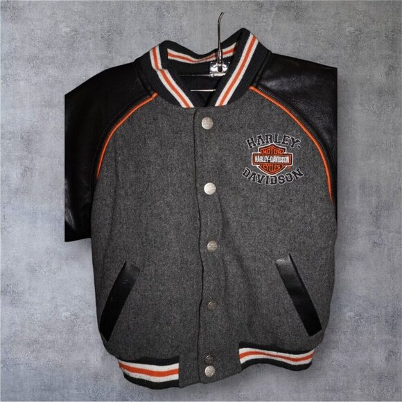 Harley-Davidson Toddler Bomber Jacket – Size 3T – Black with Embroidery - Picture 2 of 16